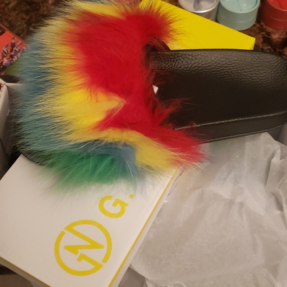 Furry Slippers - Picture 2 of 3